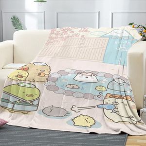 Dekens sumikko gurashi anime deken voor decoratieve bank sprei op het bed pluizige zachte dekens slaapkamer decoratie boho home decor 230414