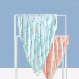 Dekens zomer baby gaasomslag ademend bamboe vezel badhanddoek handdoek deken knuffel 14 kleur cartoon dun zacht