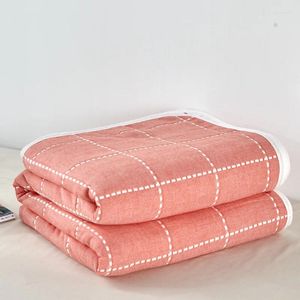 Couvertures Summer refroidissement Coton Gauze serviette couverture de mousseline pour canapé-lit Soft respirant sieste climotation de courtepointe à la maison décor
