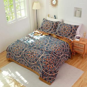 Dekens Zomer Koeling Katoen Geometrisch Fauteuil Bankdeken Sprei Zacht Ademend Tapijt Dutje Quilt Slaapkamer Home Decor