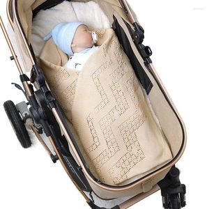 Mantas Verano Hollow Out Baby Manta Algodón Suave Niños Nacidos Swaddle Infant Wrap Qulit Girl Boy Cochecito Cubierta