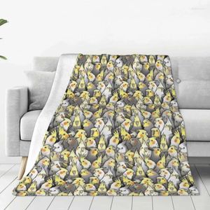 Couvertures super chauds pique-nique pochettes à gogo jet de couverture oiseau mignon animal flanelle lit couvre-lit esthétique de chambre à coucher