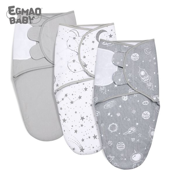 Couvertures emmaillotage 100 coton bio bébé couverture d'emmaillotage Wrap pour bébé réglable né 0 3 mois 220829