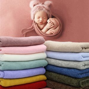 Dekens Swaddling 140*170cm Geboren Pography Props Deken Baby Infant PO Backdrop Fabrics Shoot Studio Accessoires Stretch Wrap 230202