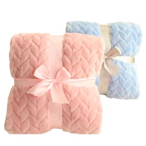 Mantas para envolver 3D Fluffy Super Soft Kids Bed Spread Grano de trigo Acogedor Ropa de cama para niños pequeños Edredón Coral Fleece Manta para niños peluda 230729