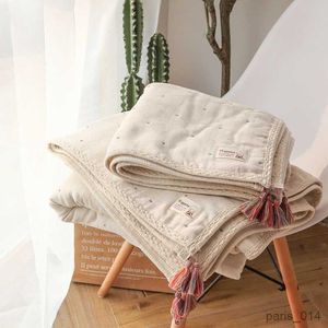 Blankets Swaddling 90x110cm Cotton Quilt Baby Blanket Baby Children Air-conditioning Newborn Quilt Plain Cotton Bedclothes R230922