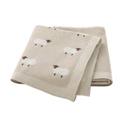 Couvertures Emmaillotage Bébé né Swaddle Wrap 10080 CM Coton Tricoté Infantile Enfants Poussette Literie Couette Super Doux Accessoires Pour Enfants 230512