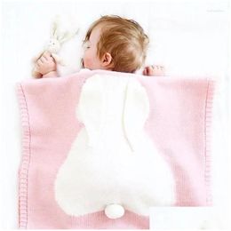 Dekens Swaddling Baby vasthouden deken geboren brei ddle wrap ddling baby kinderwagen CRIB SLEE stoppen voor baby's meisjes jongens drop levering otd2g