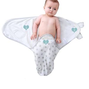 Couvertures emmailloter bébé sac de couchage né enveloppe cocon enveloppement emmailloter doux 100% coton 0-6 mois couverture de sommeil