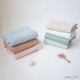 Couvertures d'emmaillotage pour bébé, serviette en coton pour nouveau-né, couverture pour emmailloter, articles de literie, couverture de literie