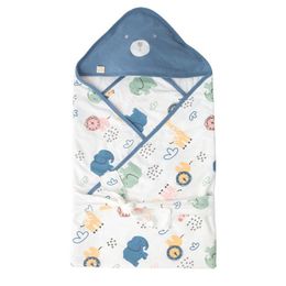 Couvertures emmailloter bébé lange d'emmaillotage enfant en bas âge mince Style coton recevant doux respirant sac de couchage pour né 85 85 cm