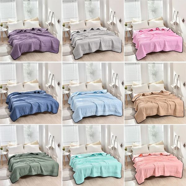 Couvertures Couverture d'emmaillotage climatisation couette couette été refroidissement pour lit couvertures pondérées pour dormeurs adultes enfants maison Couple lit 231124