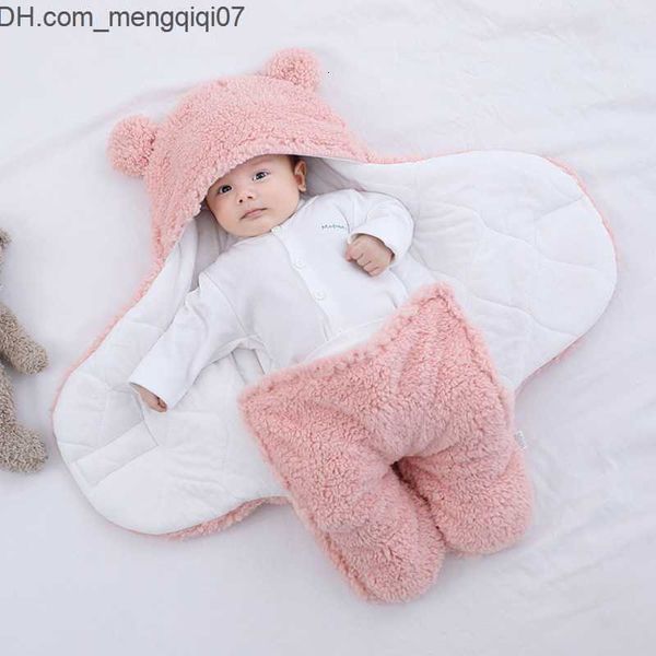 Couvertures Couvertures d'emmaillotage Emmaillotage Mignon né Bébé Garçons Filles Enveloppe d'Emmaillotage En Peluche UltraSoft Fluffy Fleece Sac de Couchage Coton Doux Literie Stuff 230331 Z230701