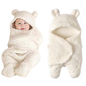 Mantas Swaddling Nacido Bebé Lindo Algodón Recepción Blanco Dormir Multiuso Gran Pañal Manta Infantil Abrigo Invierno Niño Niña Swaddle