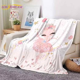 Couvertures emmailloter dessin animé ballet acteur fille couverture rose jeter couverture ballet acteur mignon fille couverture chambre canapé dortoir cadeau pour enfants 230720