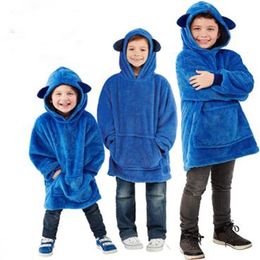Dekens Swaddling Kinderen Warme zachte hoodie Pocket Plush Doll Hooded Sweatshirt For Kids Coats Bathrobe pullover Creative Christmas Gift 221103