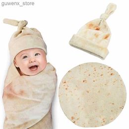 COUVERSES SEMBLADIE GAGNE DE CORN COUVERTURE BÉBÉE PLUSE FLOUR GAGNE GAGNE COUVRONNEMENT COVINE DE BÉBÉ avec chapeau