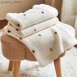 Dekens Swaddling katoenen babydeken pasgeboren fotografie banke deksel baby swaddle wrap bedding wandelwagen deken baby items moeder kinderen y240411