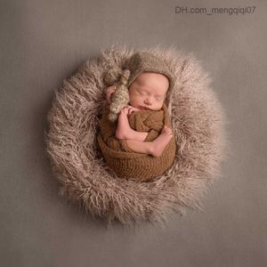 Blankets Swaddling Don Judy Newborn Photography Props Soft Baby Artificial Fur Long Pile Blanket Background Children's Layer Cute Baby Z230809