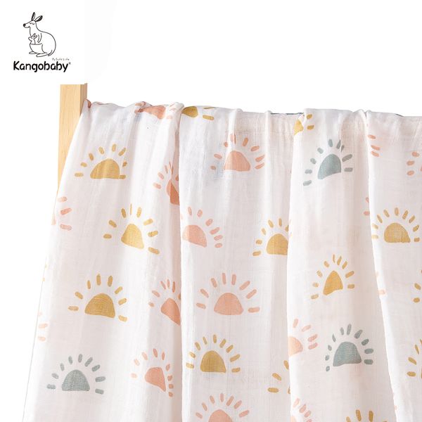 Mantas Swaddling Kangobaby #My Soft Life# All Season Muselina Swaddle Manta nacido Toalla de baño Múltiples diseños Funciones Baby Wrap Edredón infantil 230512