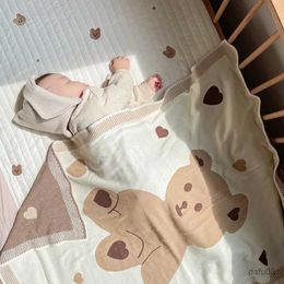 Couvertures émouvantes couverture en tricot à l'émouvailles Couvertures pour bébé nouveau-né accessoires ouais les enfants en hiver lit chaud couvre-lit manta bebe