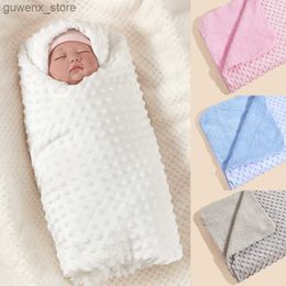 Couvertures émouvantes couverture de bébé en vivet de cristal solide en vivet à double coton à double couche à double couche