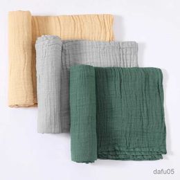 Couvertures émouvantes nouveau-nés biologiques coton coton bébé 6 couches de baignoire serviette pouf garçons garçons filles naturales enveloppement musulman swaddle hold wraps