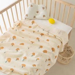 Cobertores Swaddling Orgânico Bebê Musselina Swaddle para Nascido Franja Dupla Camada Algodão Verão Cobertor Cama Consolador Infantil Coisas 231031