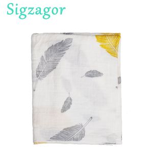 Dekens Swaddling Sigzagor Muslin Swaddle Baby Wrap Katoen zacht geboren badhanddoek 42inchesx46inches 230426