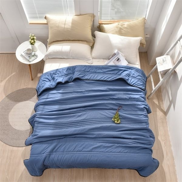 Couvertures emmailloter été couverture de refroidissement pour lit couvertures pondérées pour dormeurs adultes enfants maison couple lit climatisation couette couette 220927