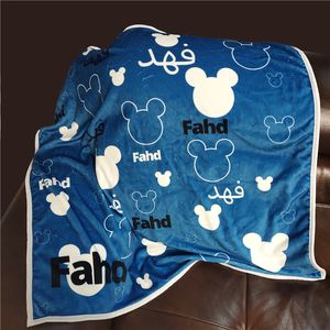 Couvertures emmaillotage emmaillotage pour nom de naissance personnalisé flanelle polaire infantile enfants couverture emmailloter bébé literie cadeau d'anniversaire 230923