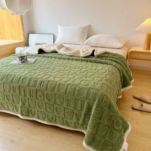 Dekens Taffia-deken voor bankdekens Gooit Stitch Cover Flanel Pluizig Zachte dekens voor Winter Warm Laken Kpop 231116