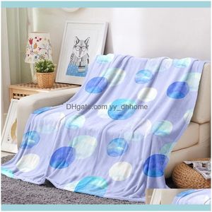 Dekens Textiel Thuis Gardengeometrische Cirkel Afdrukken Flanel Fleece op Sofa Tiener Meisje Bedspread Warme Bed ER Pluche Gooi Deken Kerstmis G