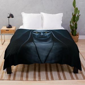 Dekens The Conjuring Sister Valak Gooi deken Gepersonaliseerd cadeau Semi-toraal harig ultrazacht microfleece