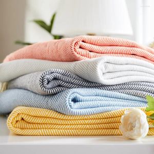 Dekens gooien deken voor bankbed mode handgeweven golfringband patroon patroon pendel pendant plaid huis soft tv dutje vaste sjaal