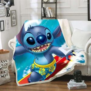 Dekens gooien deken grappige cartoon 3d fluweel pluche sprei voor kinderen meisjes sherpa couch quilt deksel reizen 013