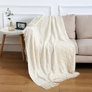 Dekens tongdi raschel deken zachte worp rhombus warm elegant kanten fleece milieuvriendelijk decor voor drop cover bank bed spree 230414