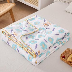 Couvertures TONGDI Soybean Fiber Quilt Aid Sleep Modern Luxury Home Textiles Super Warm Soft Thick Blanket Pure Cotton For Bed All Season