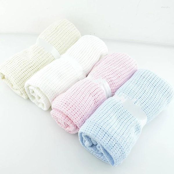 Couvertures Couverture de bébé ultra-douce et ensemble d'emmaillotage pour garçons filles - Couverture de poussette de serviette de bain en coton incluse