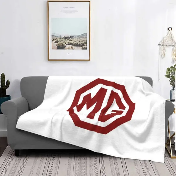 Couvertures sans titre Couverture douce et chaude Voyage Portable Mg Car Logo Company Racing Nurburgring Monaco
