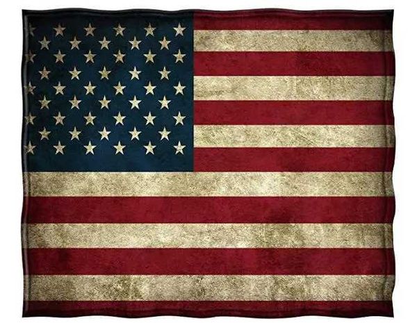 Couvertures USA Flag de couverture de couverture américaine pour couverture