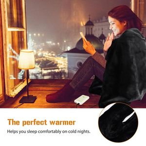 Dekens USB Verwarming SHAWL SMART Temperatuurregeling Wasbaar gewricht Pijn Relief Kushion Knie Belly Warmer Warming Products Deken