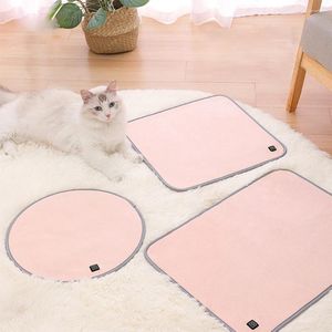 Dekens USB Pet Elektrische verwarming deken 3 Stelbare modi Mat Lichtgewicht Winterwarmer kussen voor hondenkittens Indoor