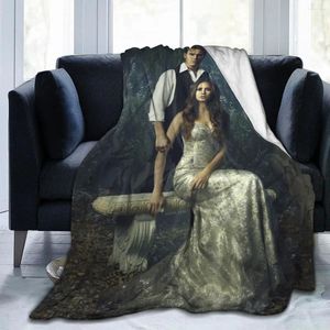 Couvertures Vampire Diaries décoration de chambre à coucher couverture thermique impression 3D climatisation couette jeter feuille