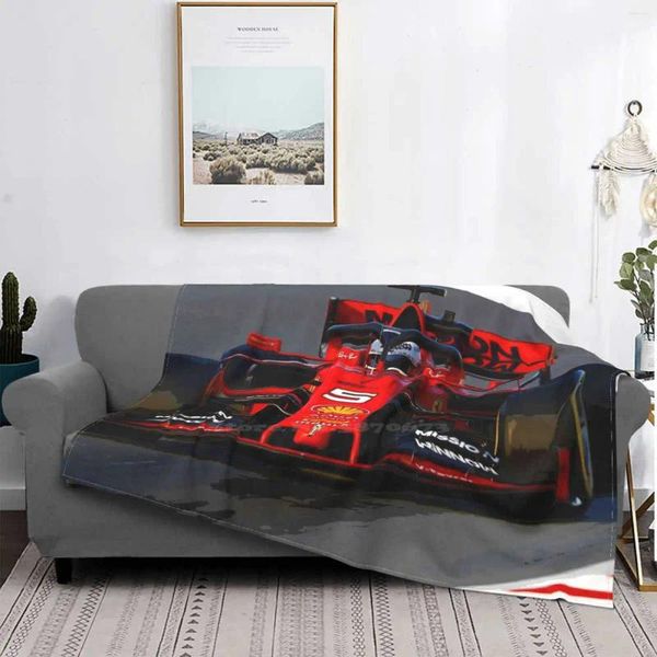 Couverture Vettel dans sa voiture 2024.Climatisation Soft Couverture de course de races de course Sports Sports Fia RacingDriver Driver