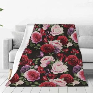 Dekens vintage bloemen zachte fleece gooi deken warm en gezellig voor alle seizoenen comfortabele microfiber bank sofa bed 40 