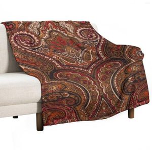 Couvertures Vintage Paisley comme motif jeter couverture beaux canapés plage