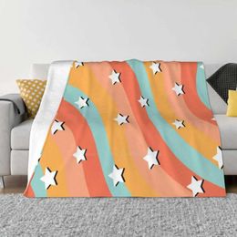 Mantas Vsco Star Pattern Sala de venta Hogar Franela Manta Estética Chica Instagram Básico Amor Sorority Stars