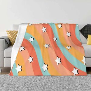 Couvertures Vsco Star Pattern Vente Chambre Ménage Flanelle Couverture Esthétique Fille Instagram Basic Love Sorority Stars