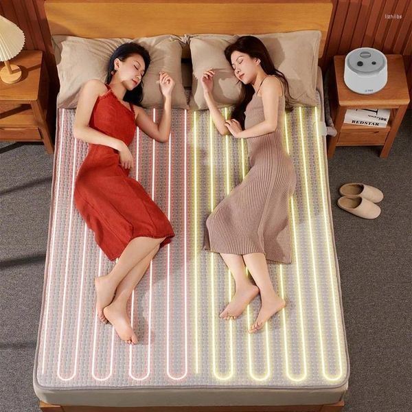 Couvertures Couverture d'eau Circulation Double Touch Matelas électrique Sécurité Plomberie domestique Silencieux Tapis à température constante